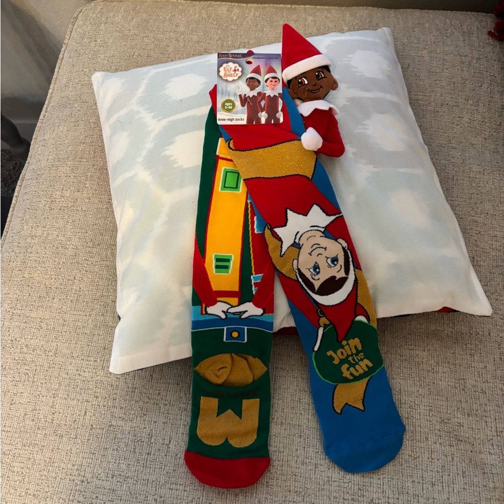 Santaverse Elf on the Shelf Knee-High Socks. New - Picture 3 of 7